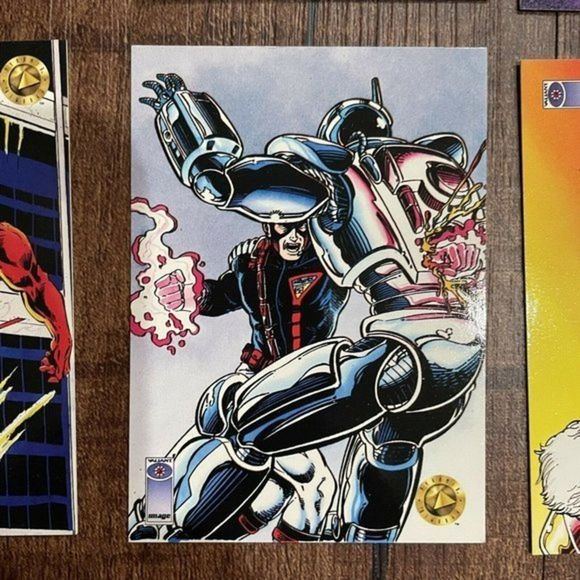 1993 Upper‎ Deck VALIANT ERA Lot of 9 SERIES 1 DEATHMATE COMICS TRADING CARDS - Picture 10 of 11